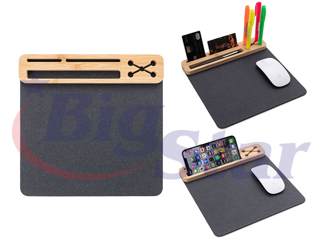 Mouse pad com porta caneta / celular / cartão BIG 2982
